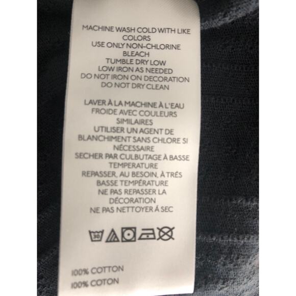 We The Free Pointelle Henley Top Women's Small Black NEW - Picture 6 of 6